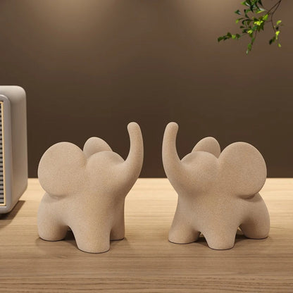 Colorful Elephant Decor Figurines