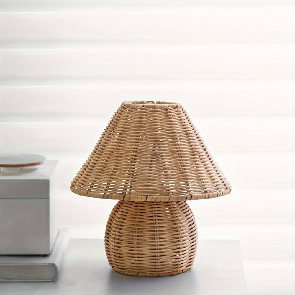 Natural Woven Rattan Table Light