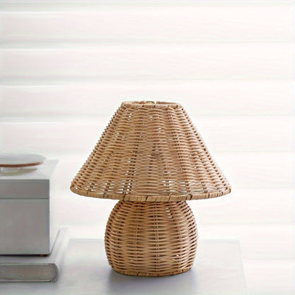 Natural Woven Rattan Table Light