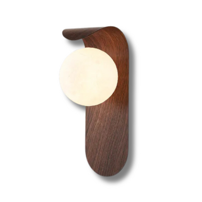 Brown Wooden Wall Light – Contemporary Style