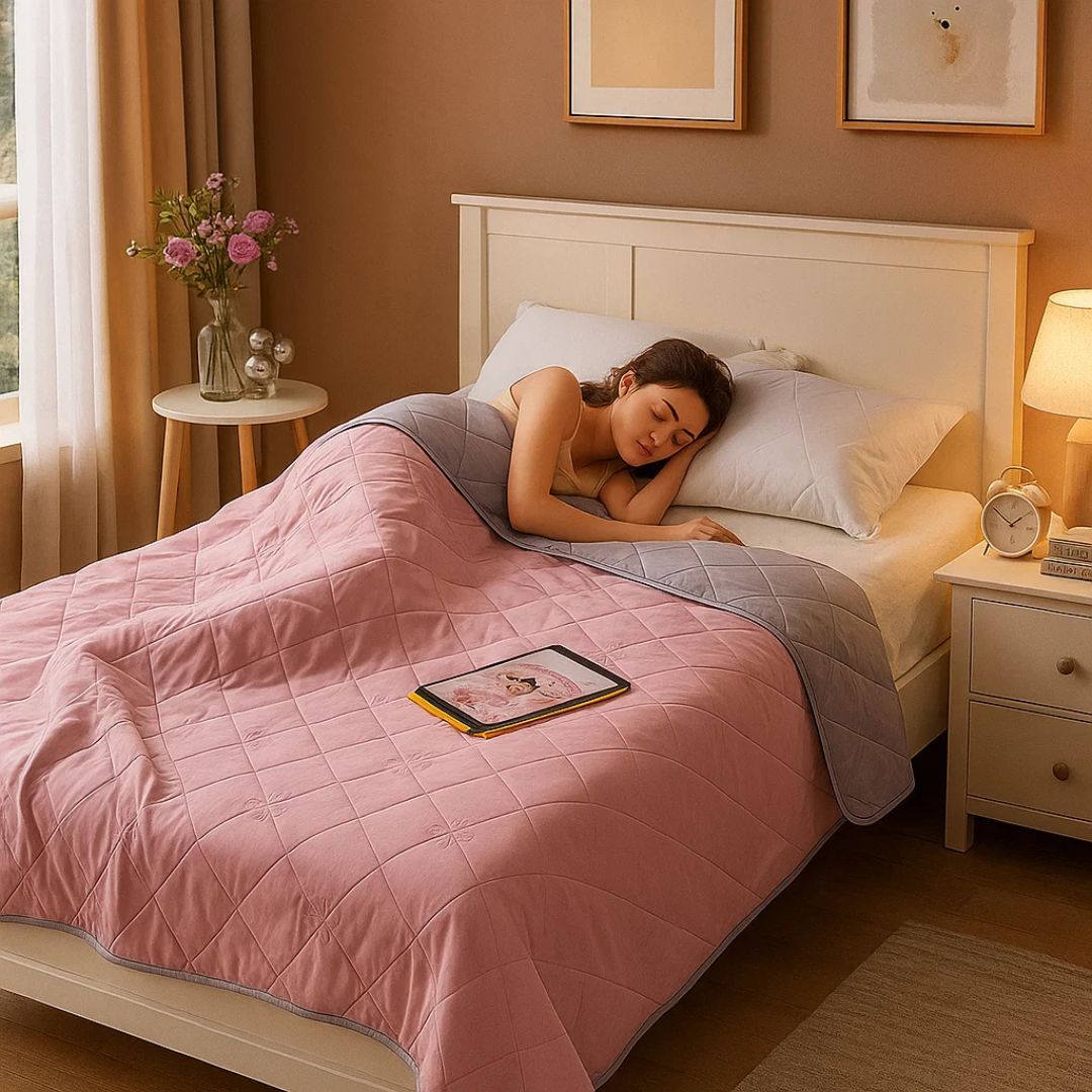 Breathable Cool Blanket for Night Sweats Relief