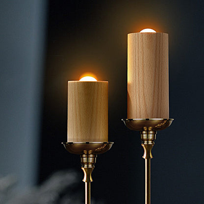 Warm Soft Wooden LED Desk Lamp