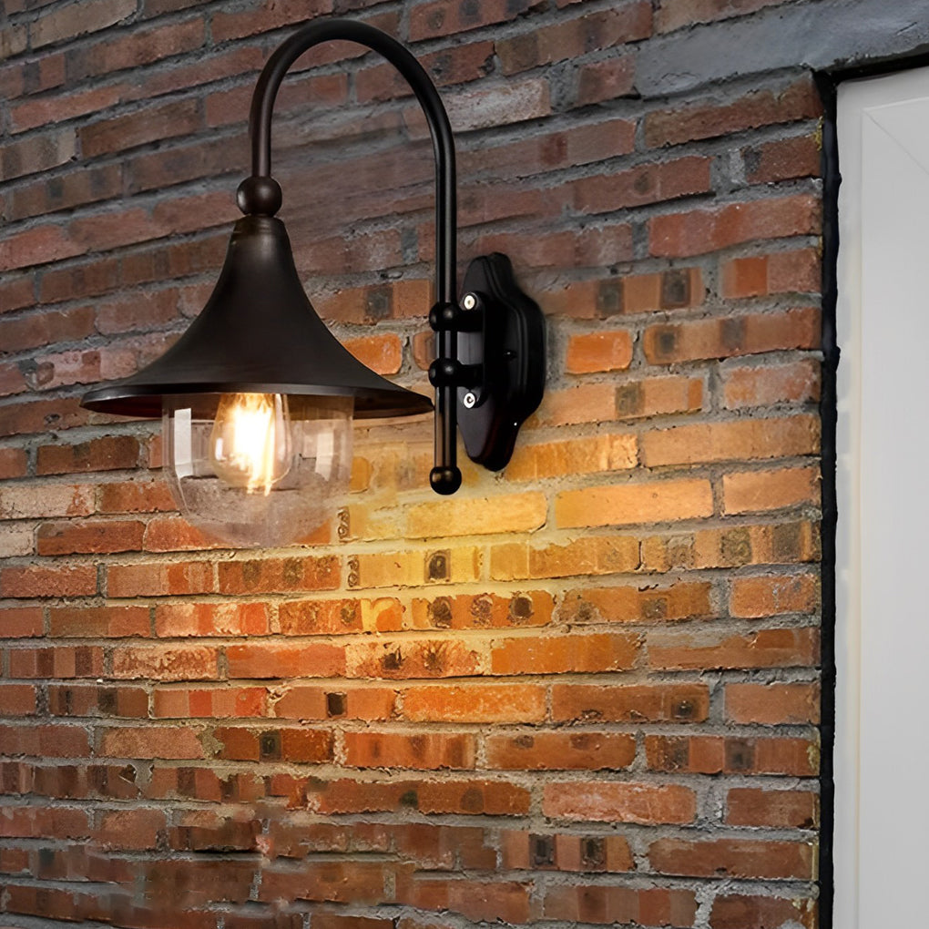 Unique Black Outdoor LED Wall Light Fixture