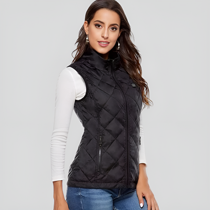 Warm Women's Heated Vest with Dual Heat Control