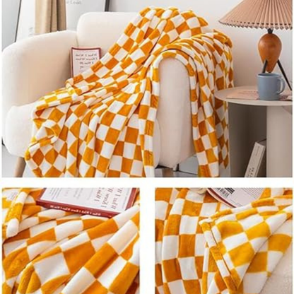 Cozy Plaid Throw Blanket for Home Decor