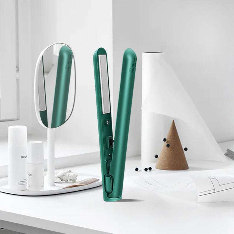 Compact 2-in-1 Curl and Flat Iron with Ceramic Plate