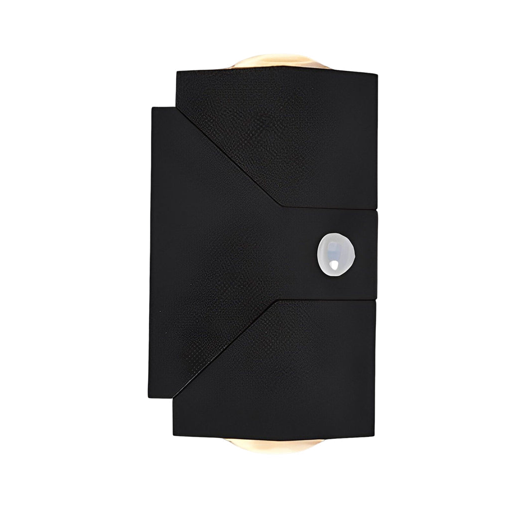Motion Sensor Outdoor LED Wall Light Black Adjustable