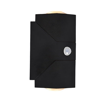 Motion Sensor Outdoor LED Wall Light Black Adjustable