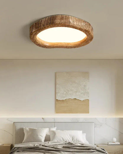 Simple Wooden Table Lamp with Warm Glow Effect