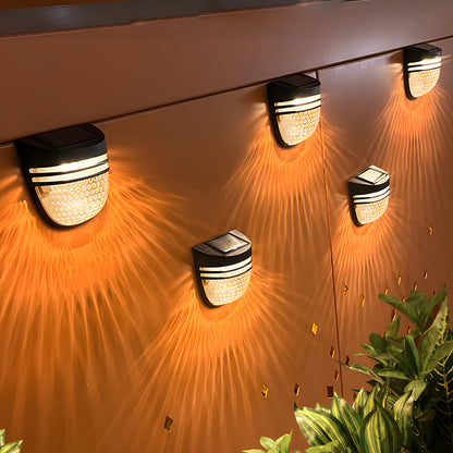 Outdoor Waterproof Solar Fence Lights, 4 Pack