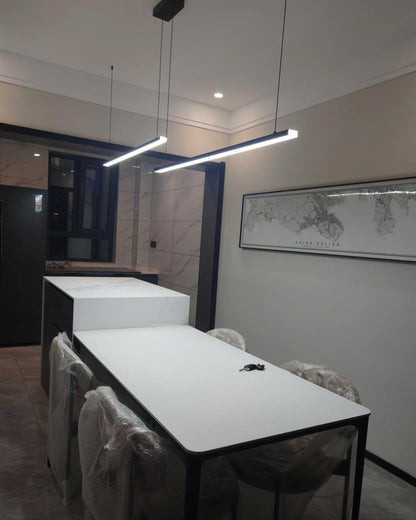 Sleek Metal Kitchen Island LED Pendant Light