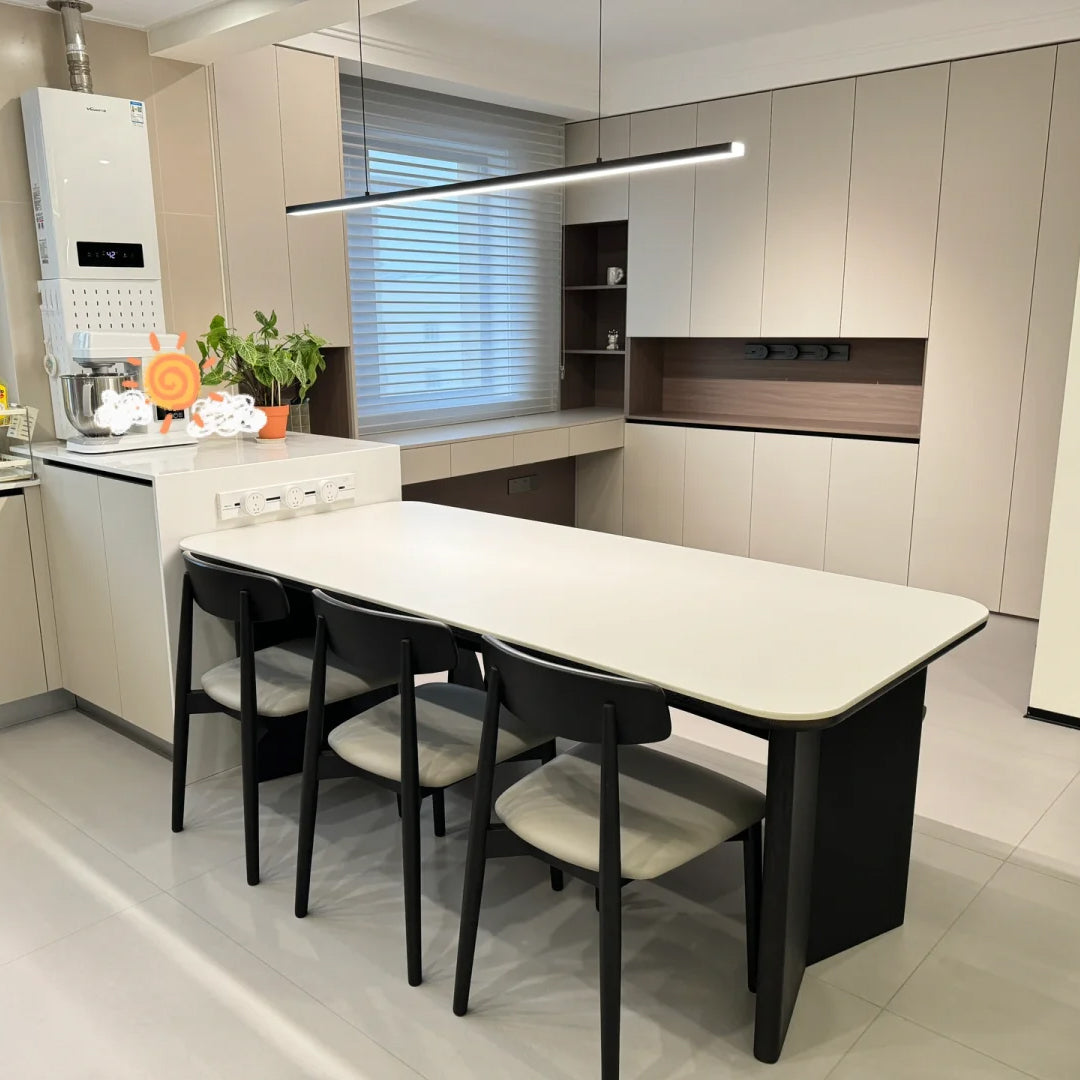 Sleek Metal Kitchen Island LED Pendant Light