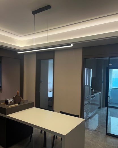 Sleek Metal Kitchen Island LED Pendant Light