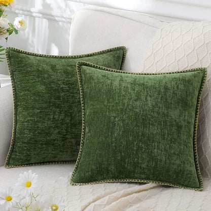 Plush Chenille Velvet Cushion Cover - Cofik