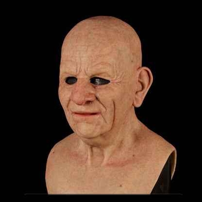 Spooky Old Man Mask - Realistic Halloween Latex Mask