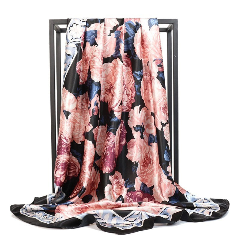 Big Soft Lightweight Square Silk Scarf