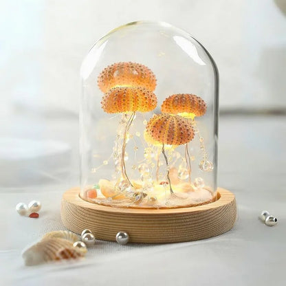 Rustic Coastal Shell Table Lamp