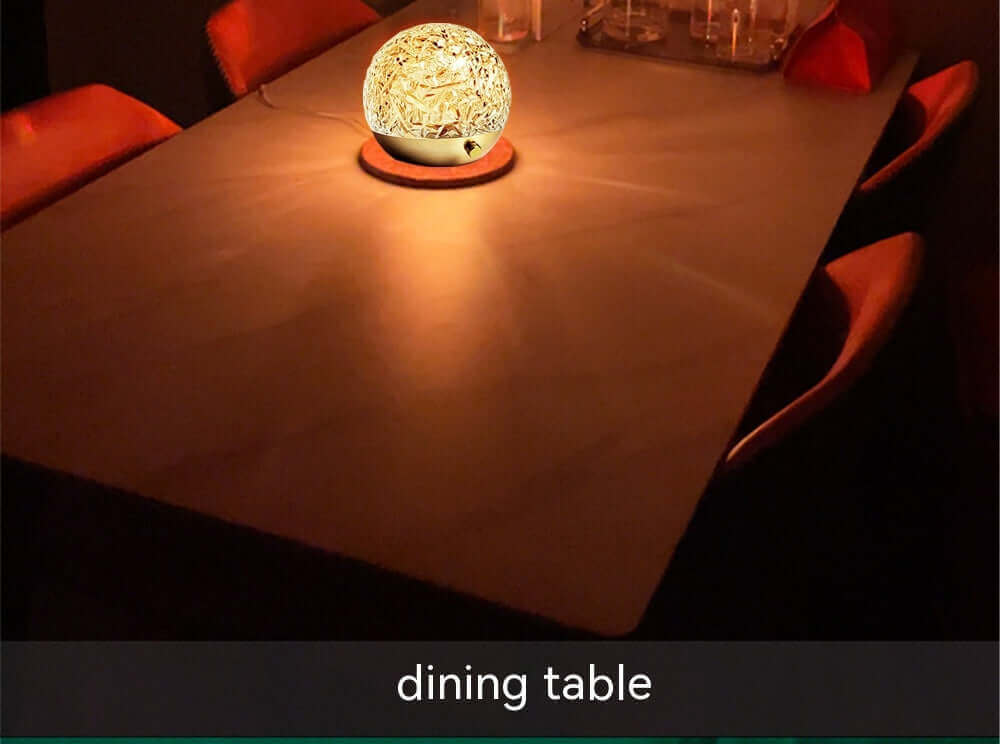 Colorful LED Night Light Crystal Table Lamp
