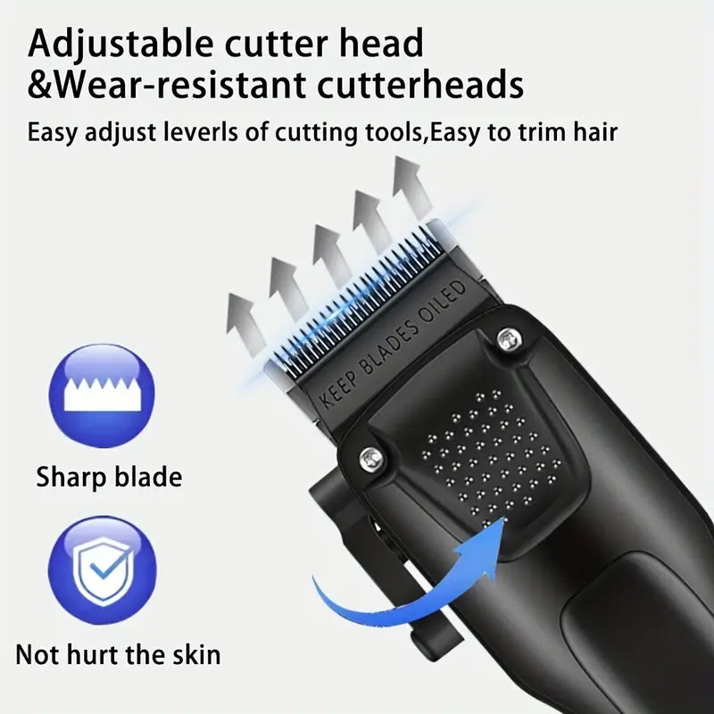 Premium Men's Grooming Kit with Wireless Trimmers