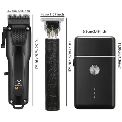 Premium Men's Grooming Kit with Wireless Trimmers