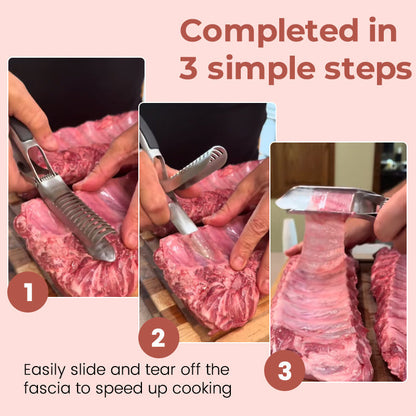 Easy Meat Rib Remover Tool Stainless Steel Handle