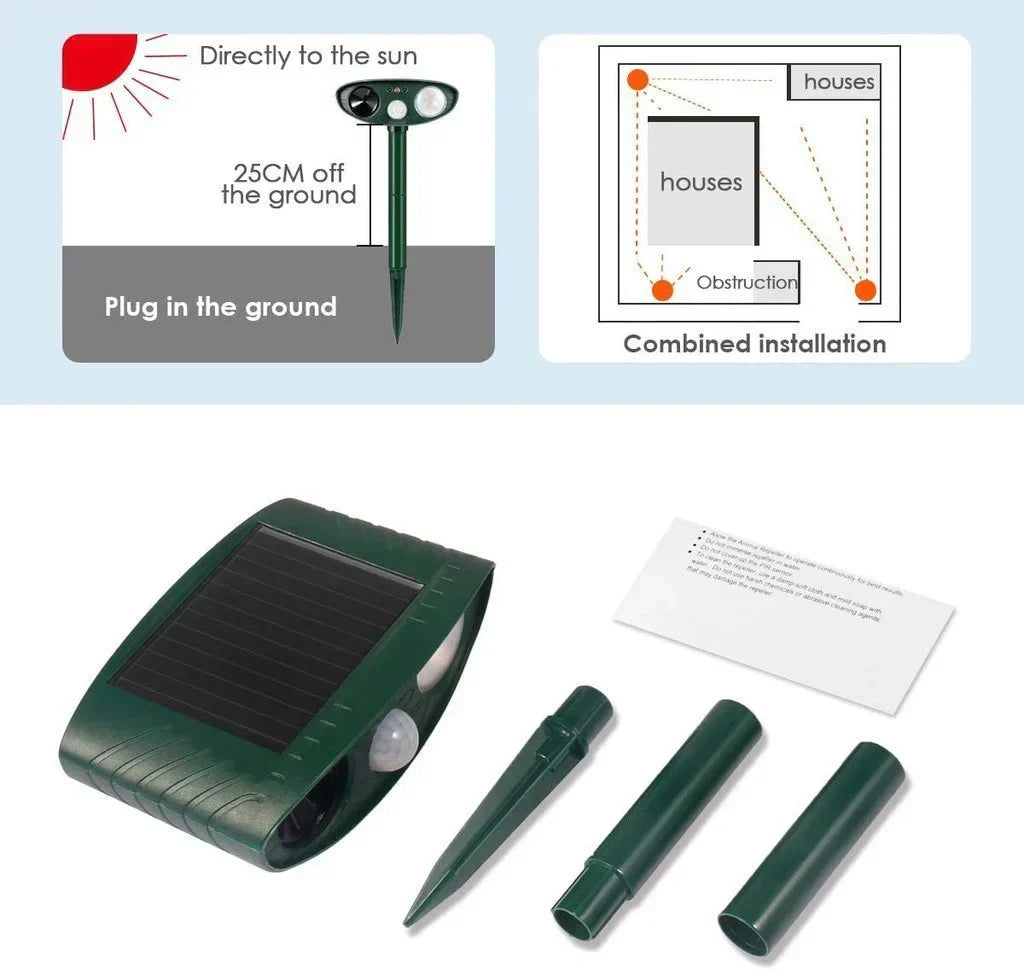 Outdoor Solar Deer Repellent for Yard Protection