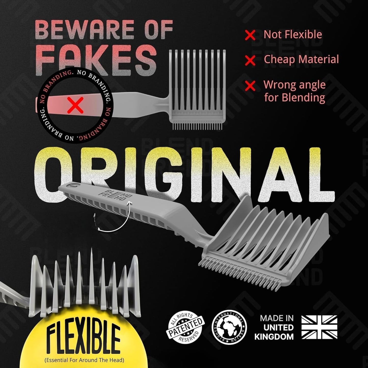 Noxord Fade Comb - Easy Hair Cutting Tool for Home Use