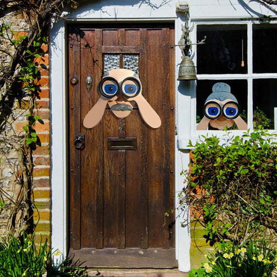 Funny Garden Lady and Man Yard Decor