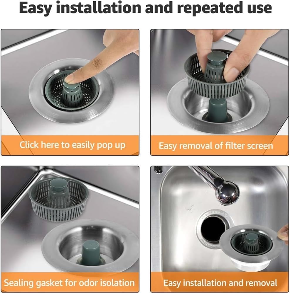 Improved Kitchen Sink Basket Drain Strainer
