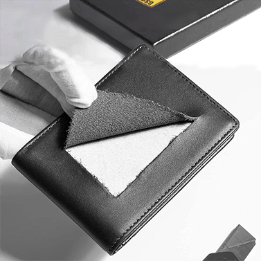Thin Leather Mens Wallet with RFID Blocking