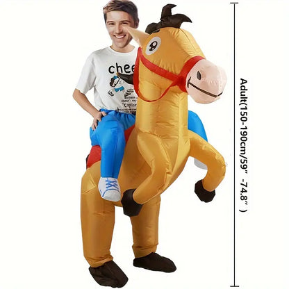 Funny Blow Up Horse Rider Costume