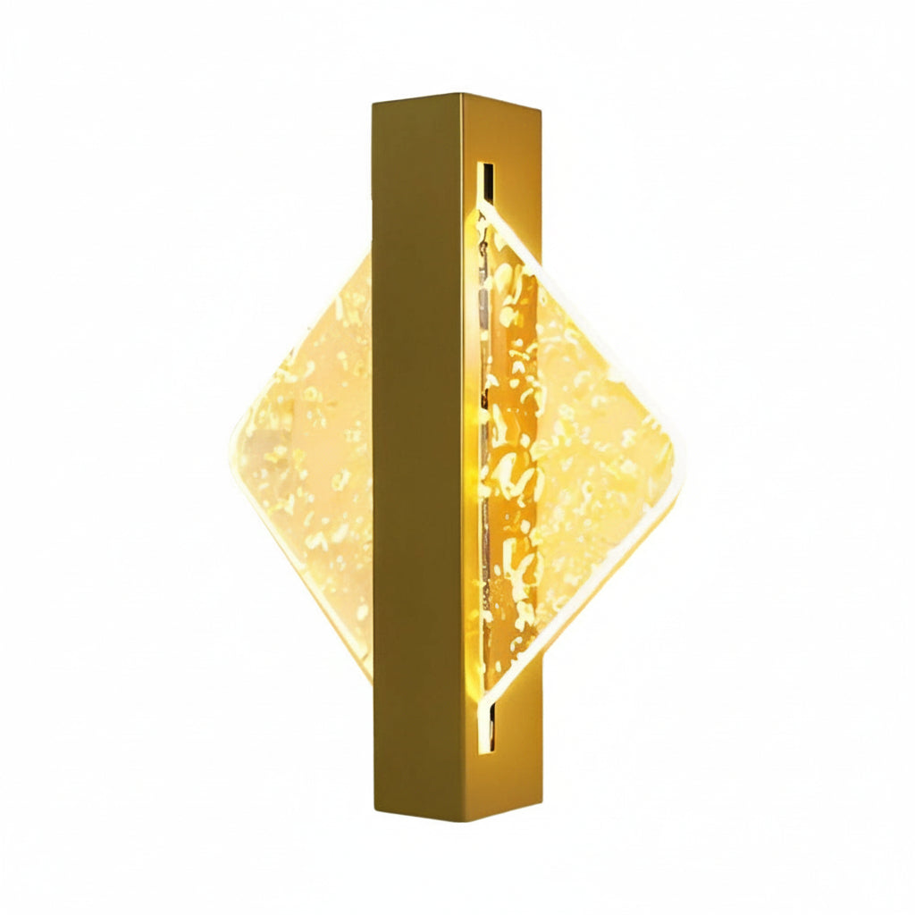 Contemporary LED Wall Light – Sleek Glass Bedroom Sconce