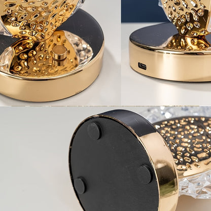 Soft Touch LED Desk Lamp with Decorative Feather Shade