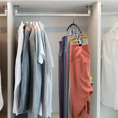 Compact 2-Piece Legging Hangers with 20 Clips