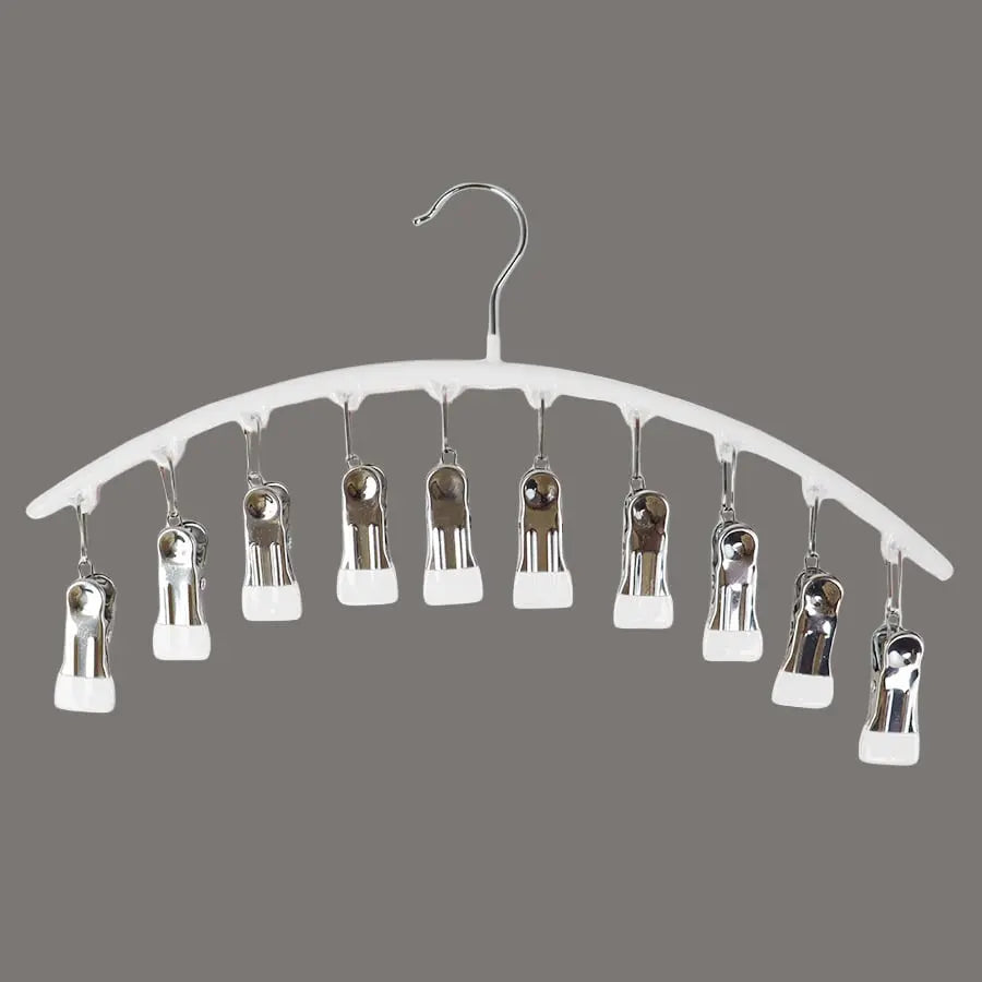 Compact 2-Piece Legging Hangers with 20 Clips