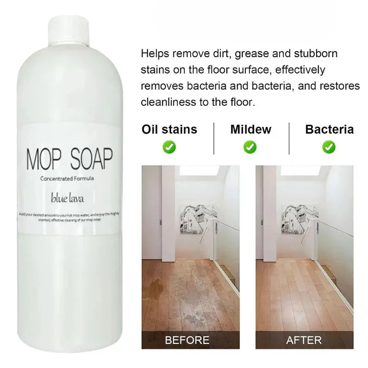 Powerful 2-Piece Mop and Soap Floor Cleaner Set
