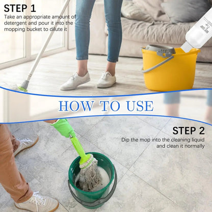Powerful 2-Piece Mop and Soap Floor Cleaner Set