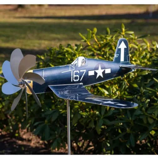 Vintage Airplane Garden Spinner - Cofik