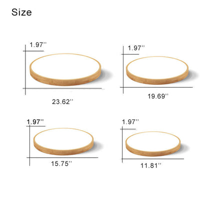 Sleek Wood LED Ceiling Light 24 Adjustable Warm White
