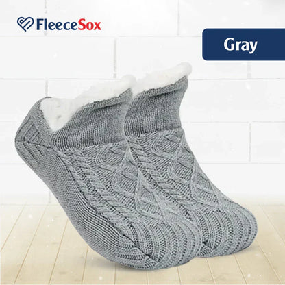 Warm Fleece Cozy Grip Socks Slippers