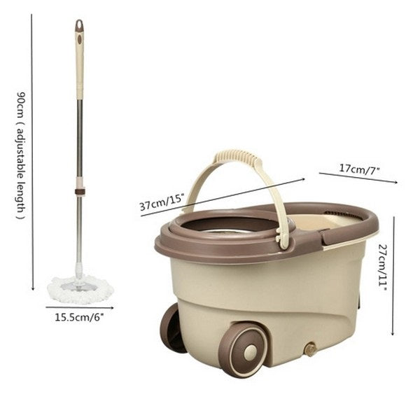 Deluxe Microfiber Mop and Bucket Set