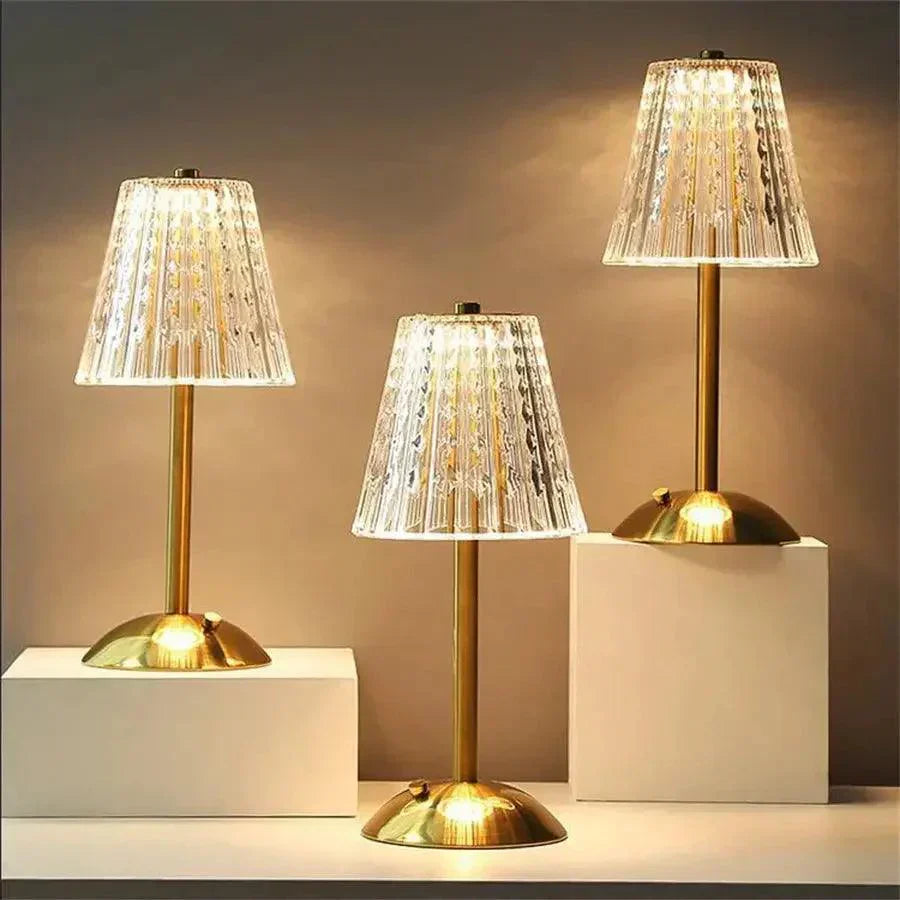 Classic Glass Table Lamp with Chic Glow