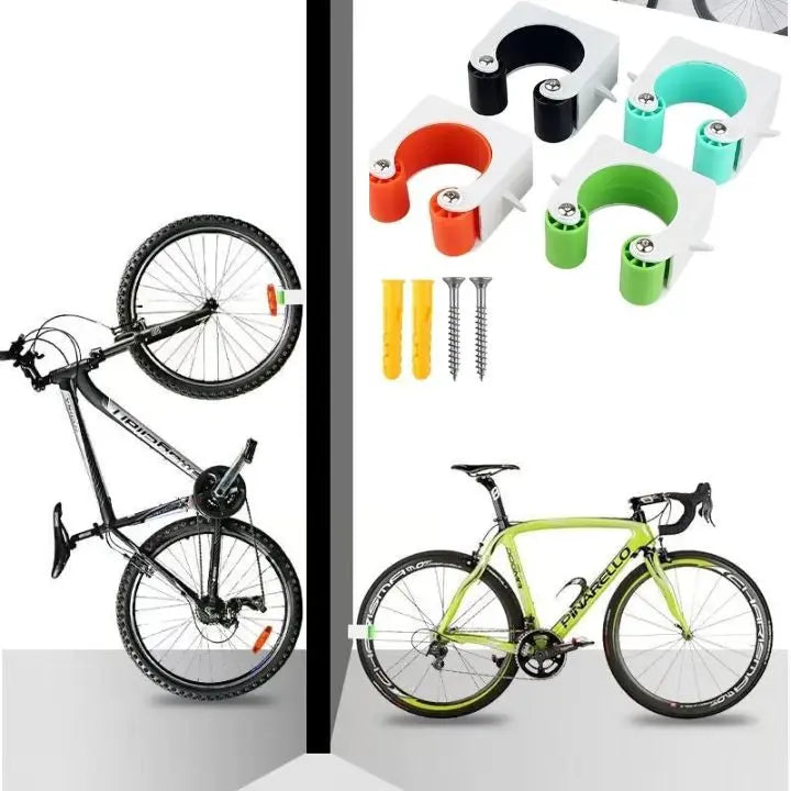 Compact 3-Piece Bike Wall Mount – Folding Bike Storage Rack - Cofik