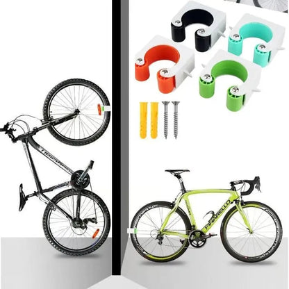Compact 3-Piece Bike Wall Mount – Folding Bike Storage Rack - Cofik