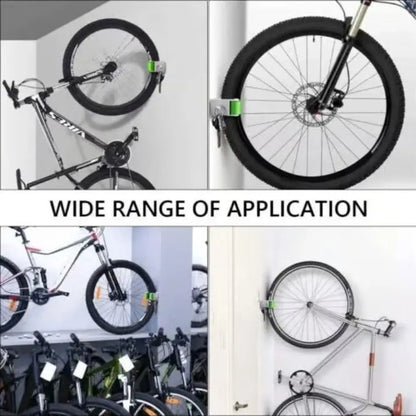 Compact 3-Piece Bike Wall Mount – Folding Bike Storage Rack