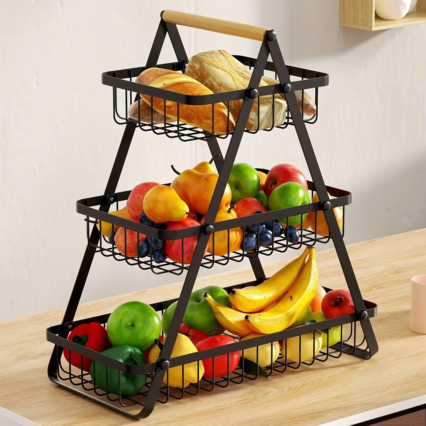 Stainless Steel Fruit Holder Kitchen Storage
