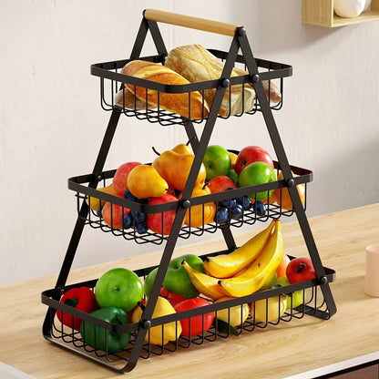Stainless Steel Fruit Holder Kitchen Storage