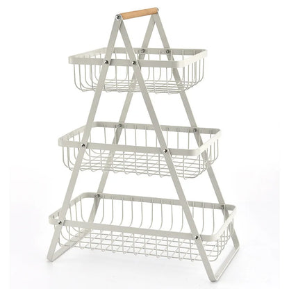 Stainless Steel Fruit Holder Kitchen Storage - Cofik