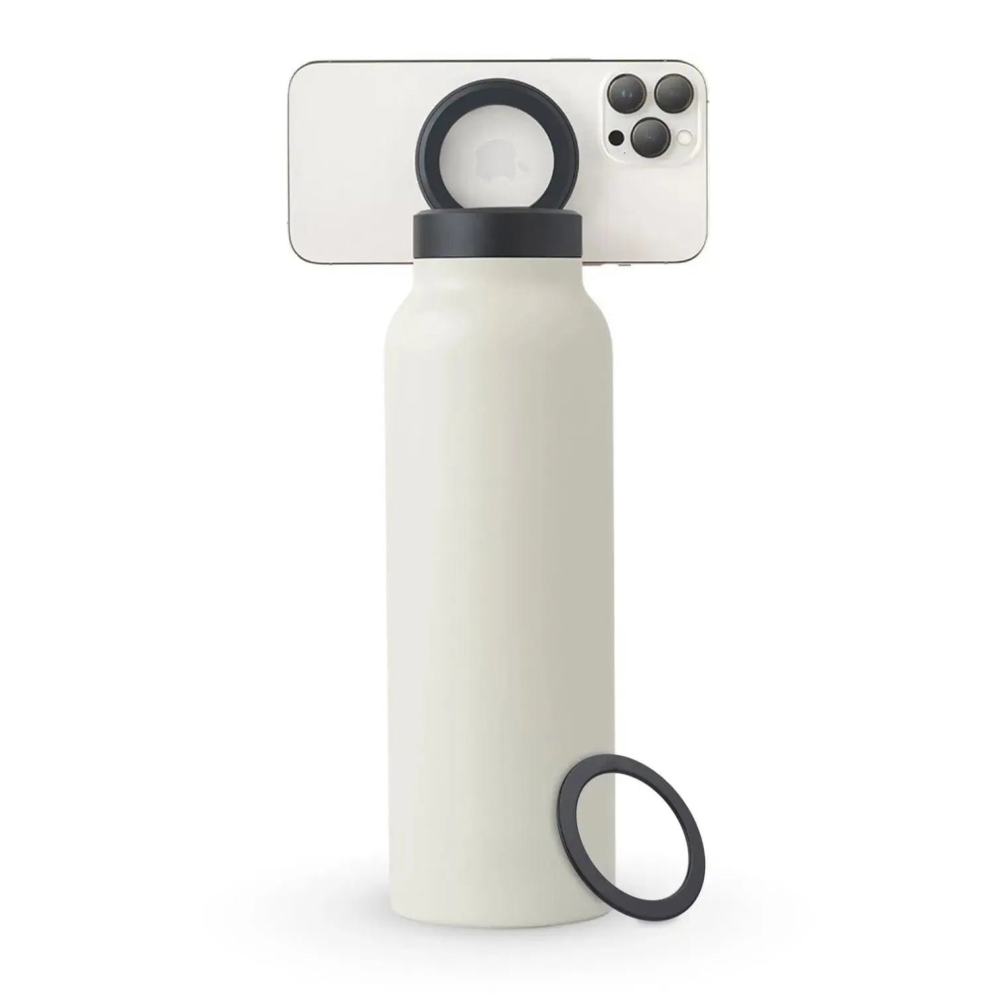 Insulated Travel Mug with Phone Stand and Lid