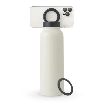 Insulated Travel Mug with Phone Stand and Lid